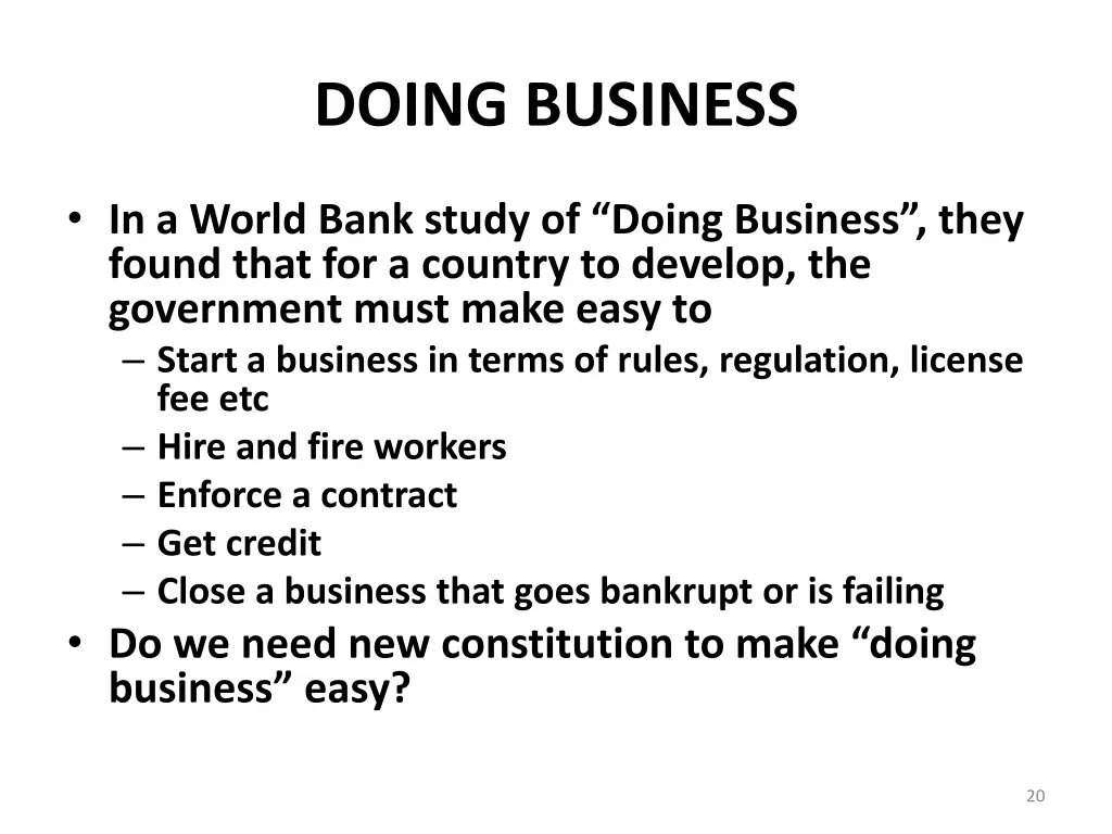 doing business