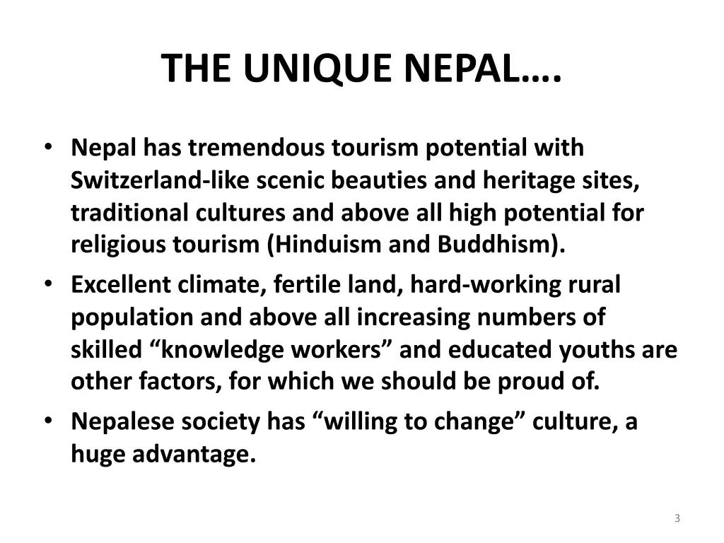 the unique nepal 1