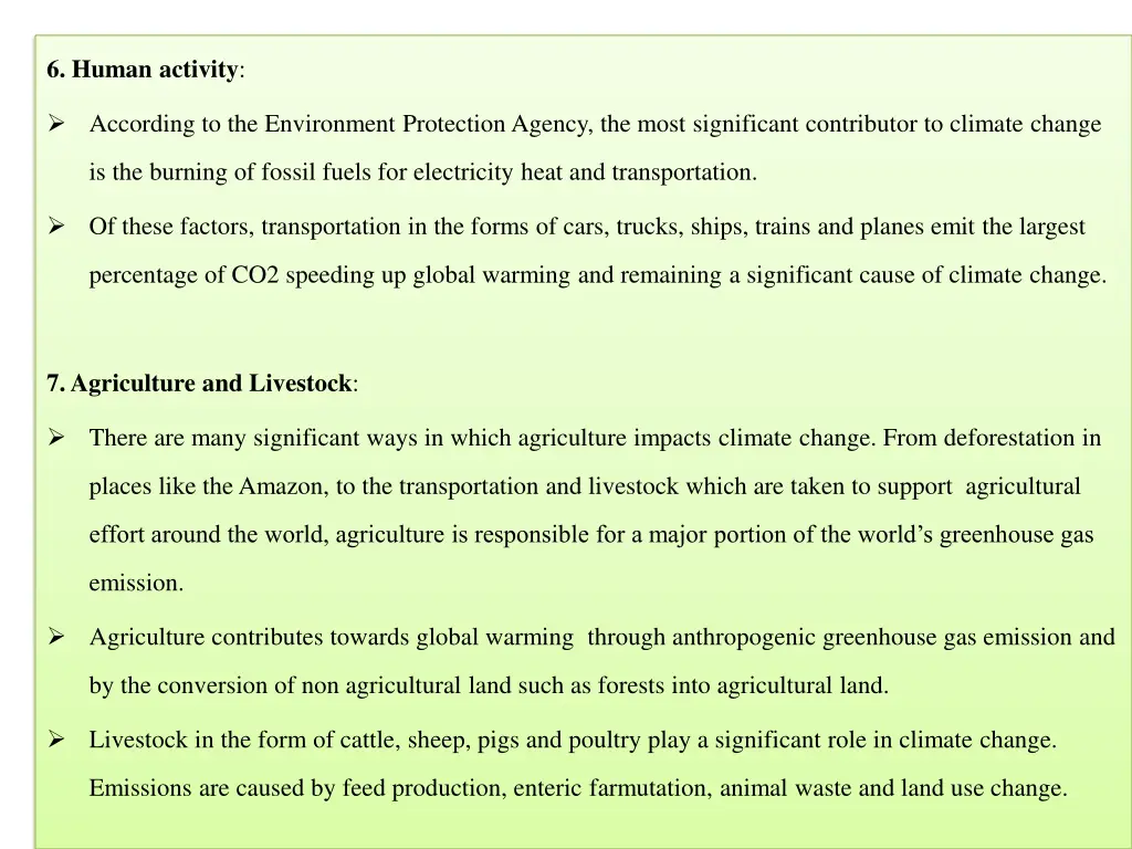 6 human activity