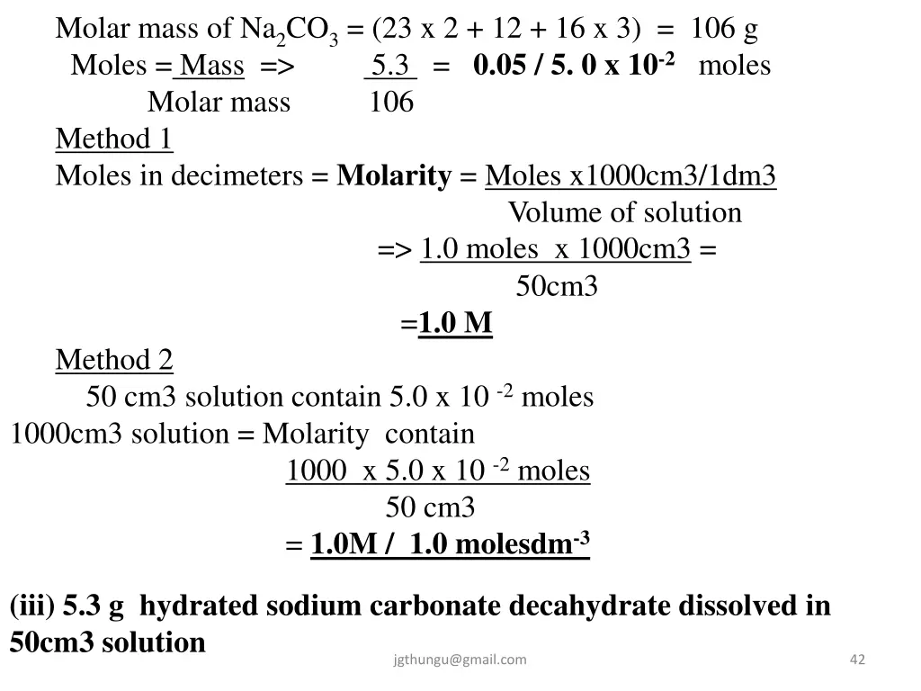 molar mass