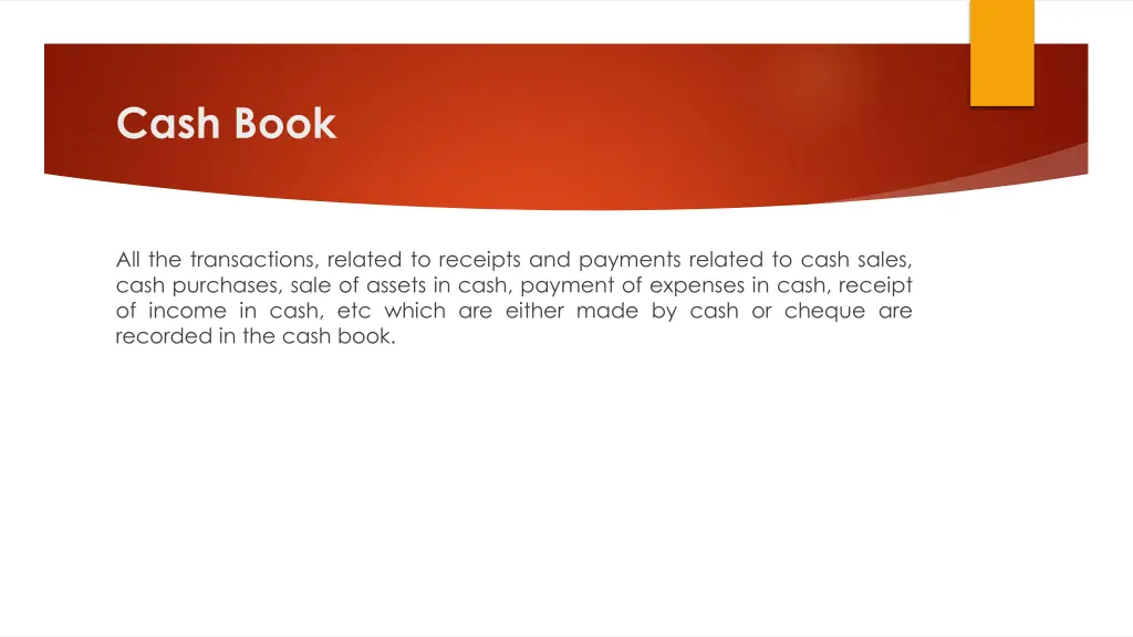 cash book