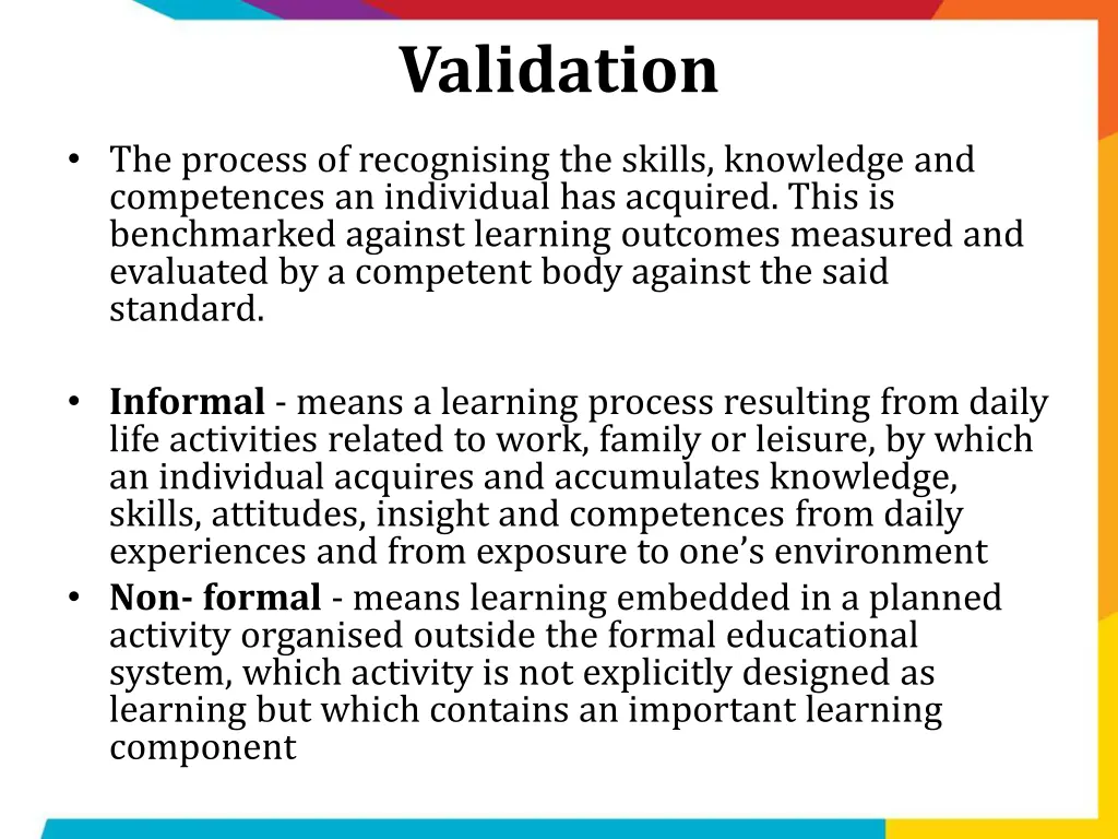 validation