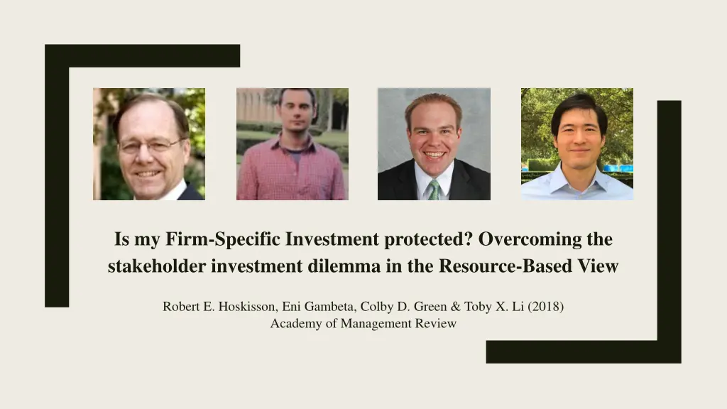 is my firm specific investment protected