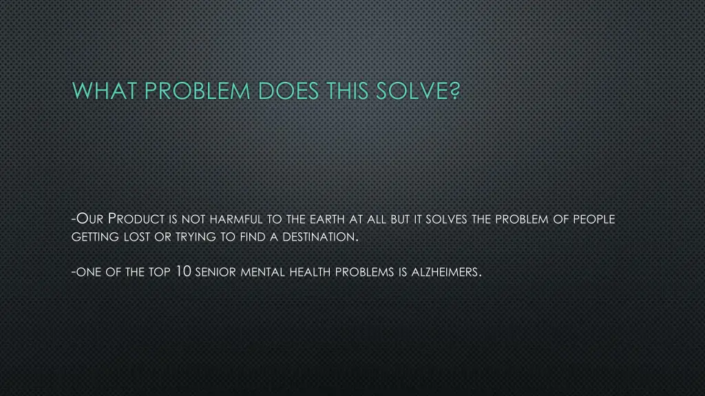what problem does this solve