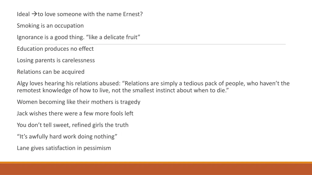 ideal to love someone with the name ernest