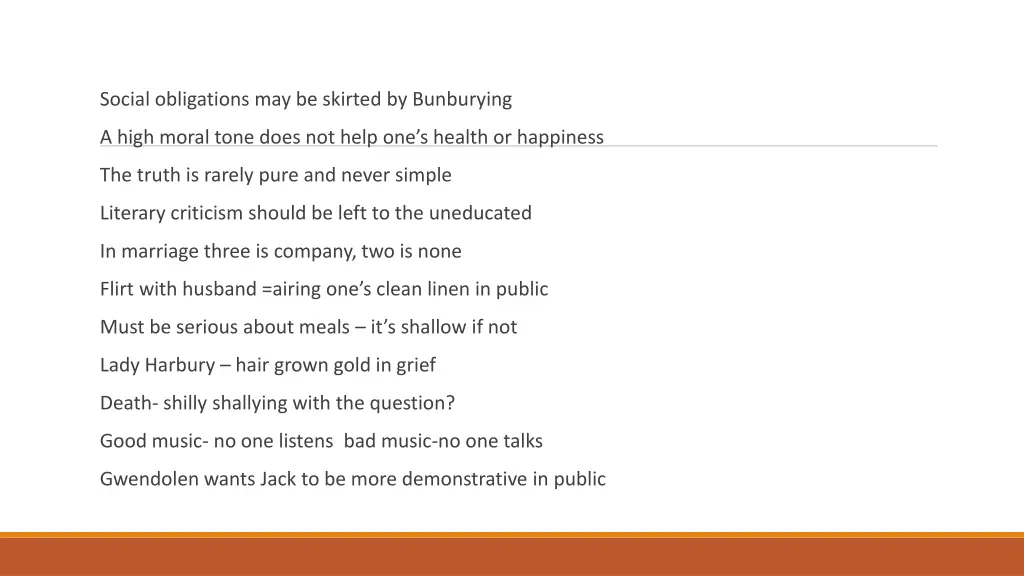 social obligations may be skirted by bunburying