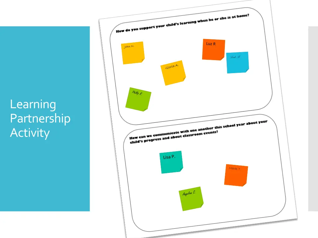 learning partnership activity