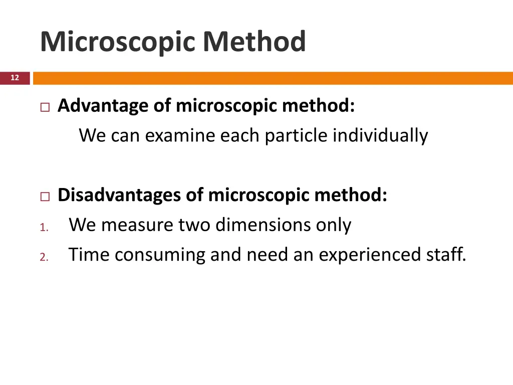 microscopic method 1