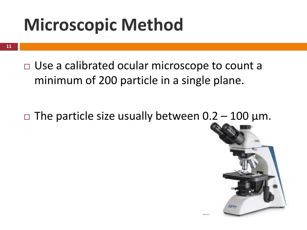 microscopic method