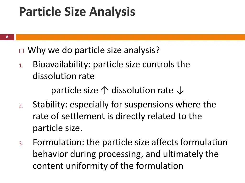 particle size analysis