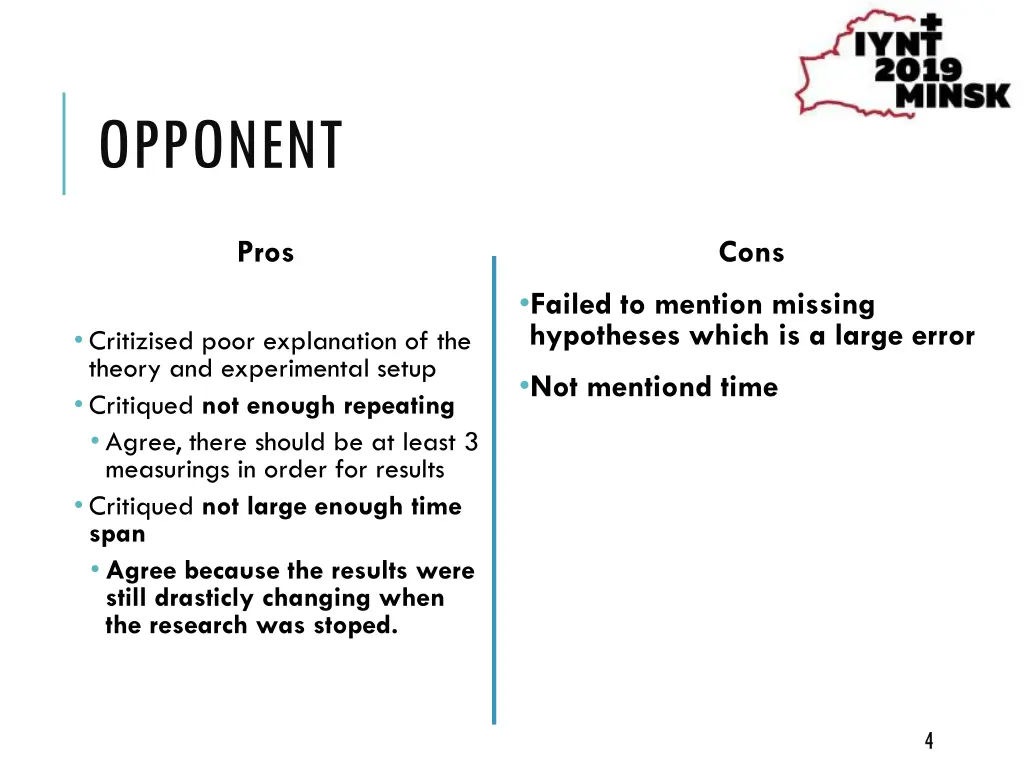 opponent