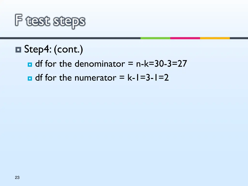 f test steps 6