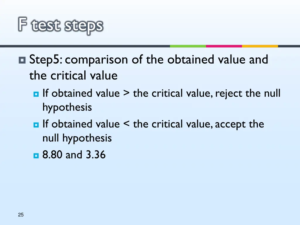 f test steps 8