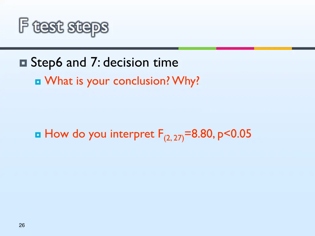 f test steps 9