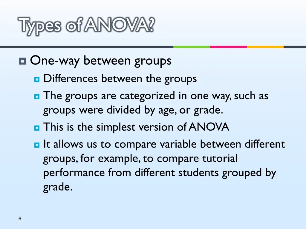 types of anova