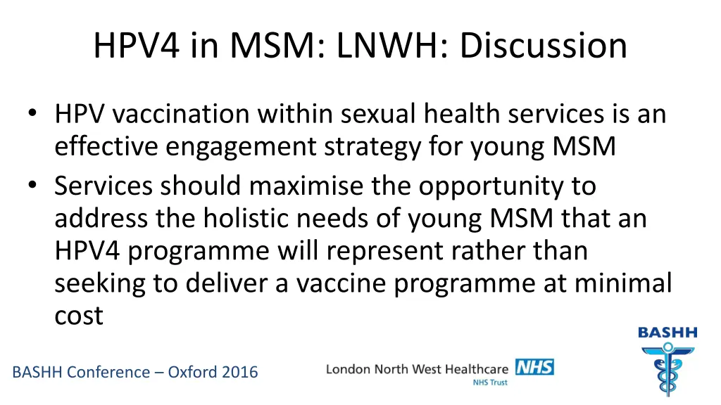 hpv4 in msm lnwh discussion