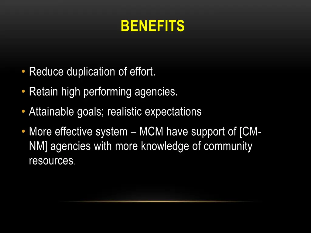 benefits