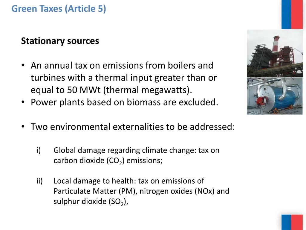 green taxes article 5