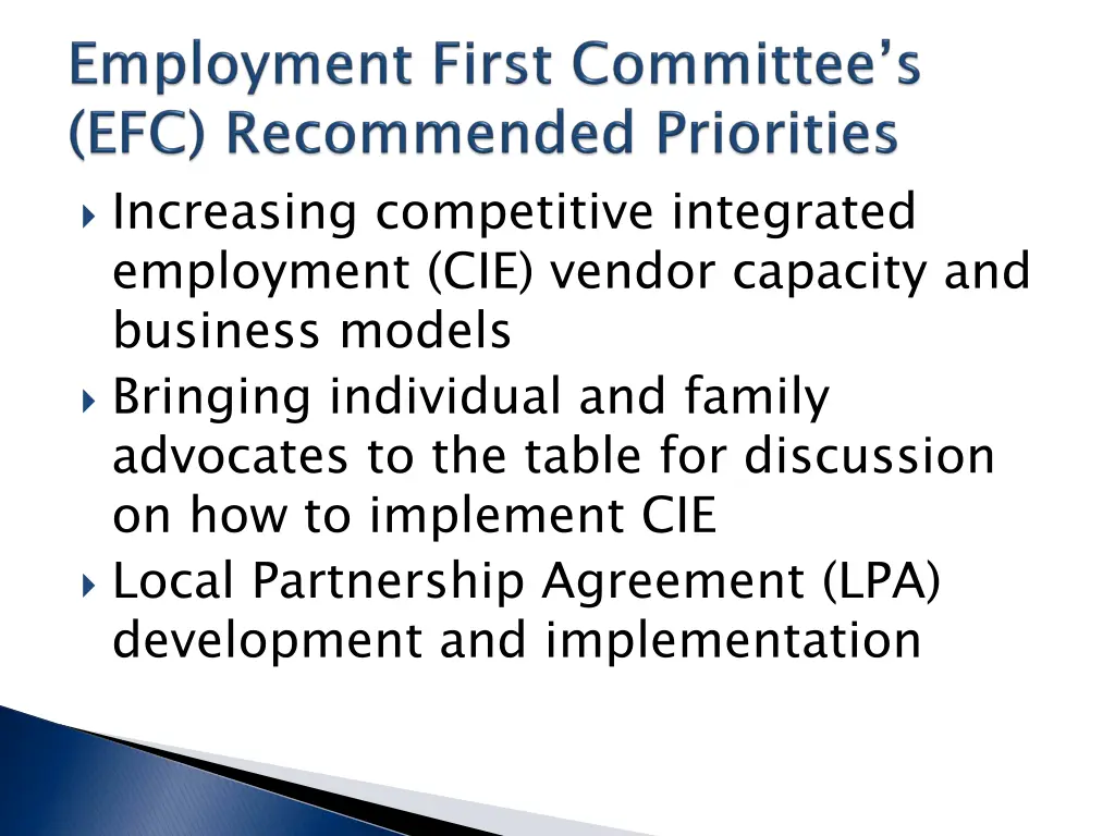 increasing competitive integrated employment
