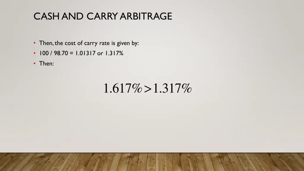 cash and carry arbitrage 12