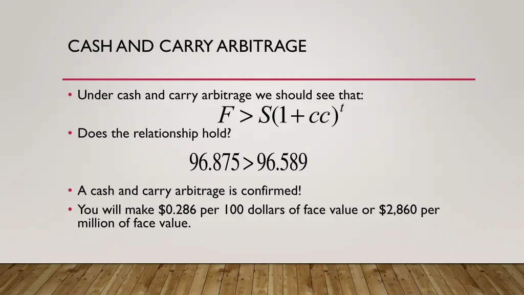 cash and carry arbitrage 8