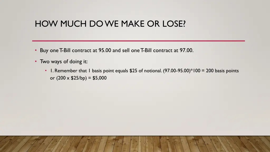 how much do we make or lose