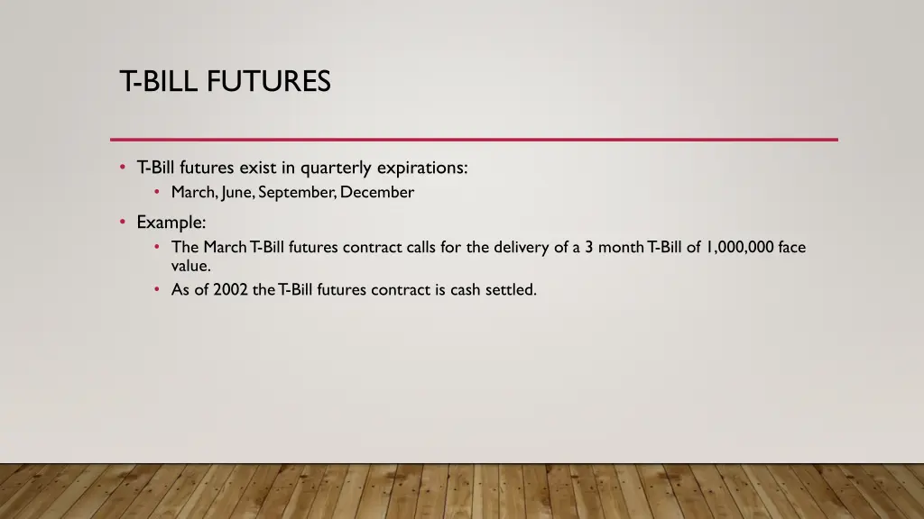 t bill futures 3