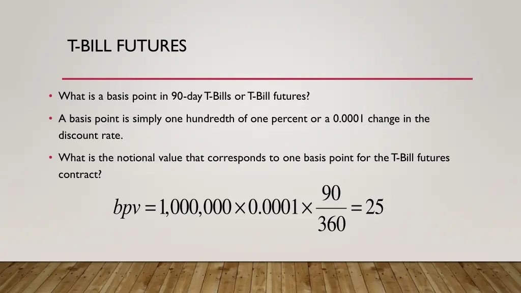 t bill futures 4