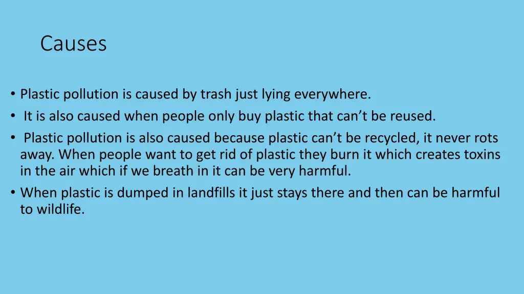 causes