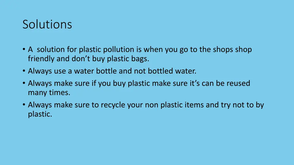 solutions