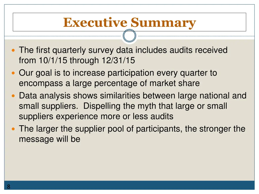 executive summary