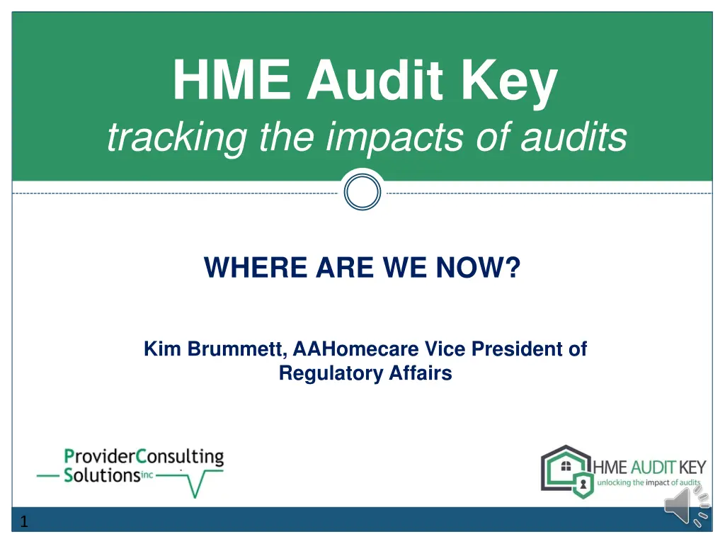 hme audit key tracking the impacts of audits