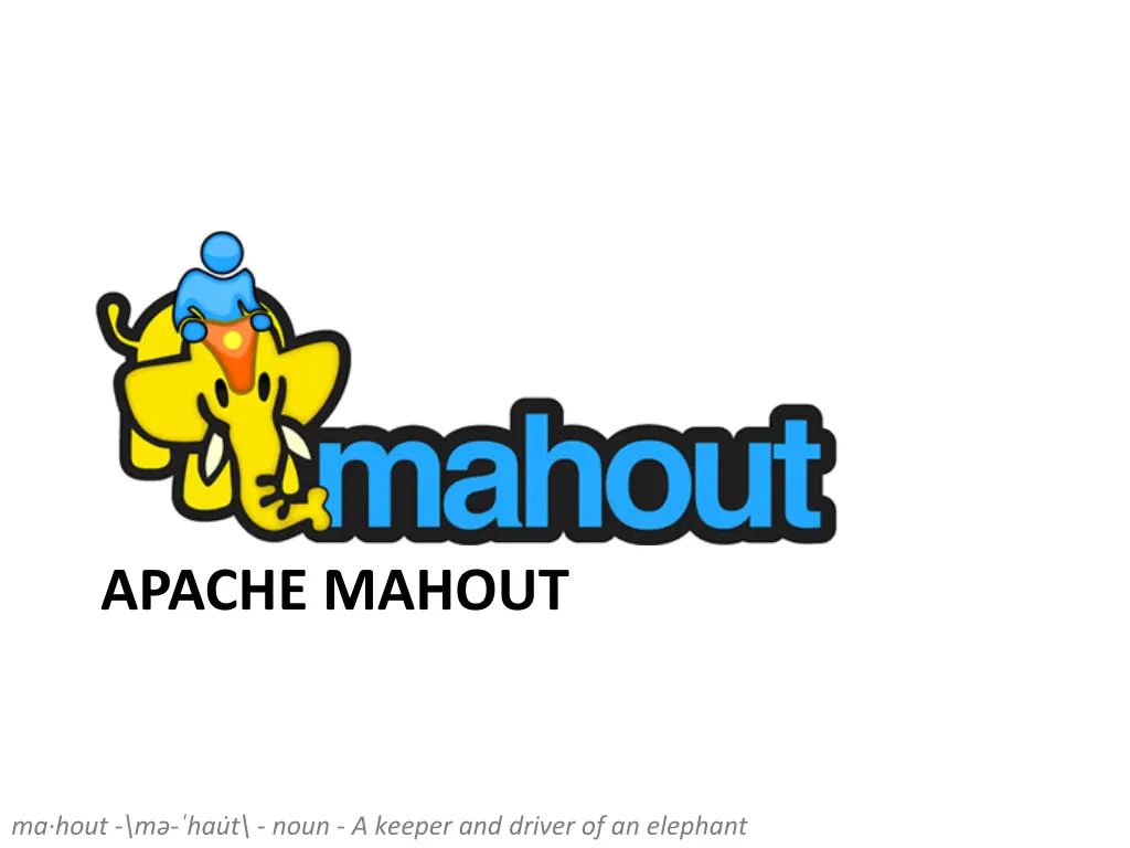 apache mahout