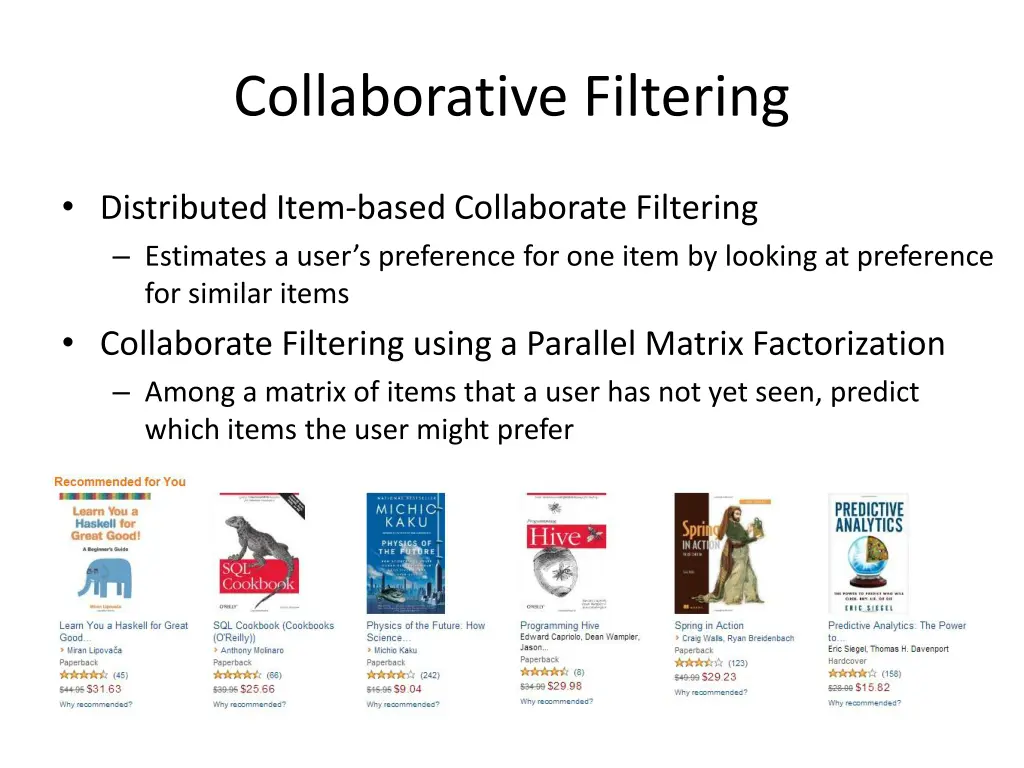 collaborative filtering