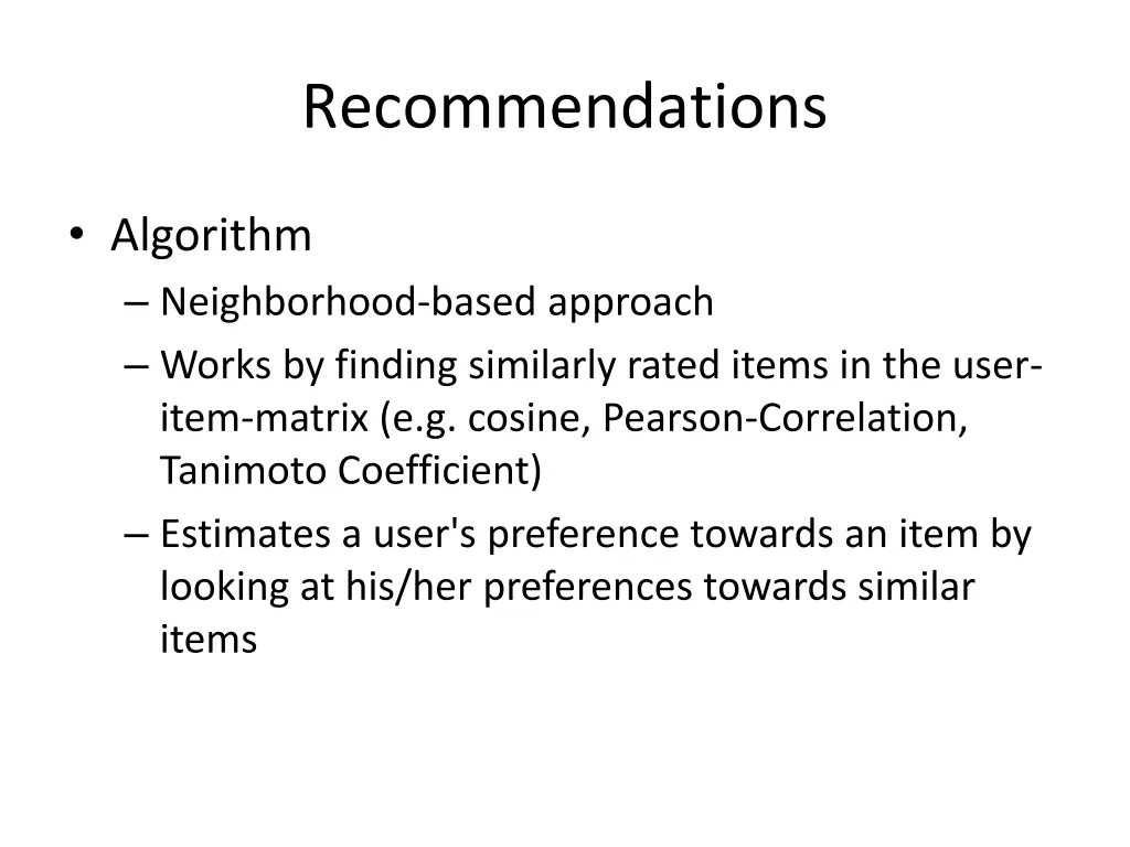 recommendations 2