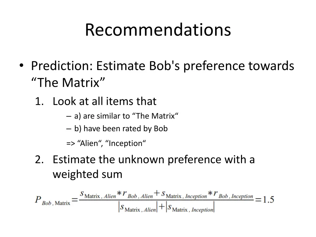recommendations 3