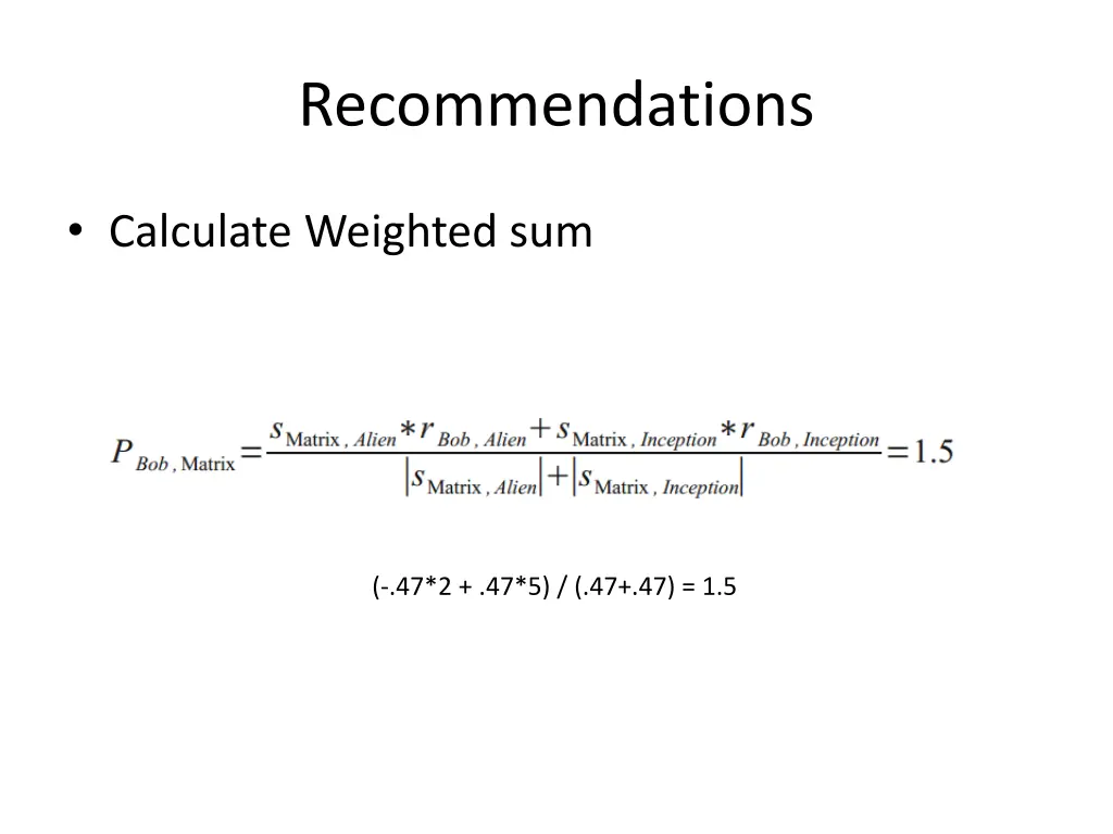 recommendations 8