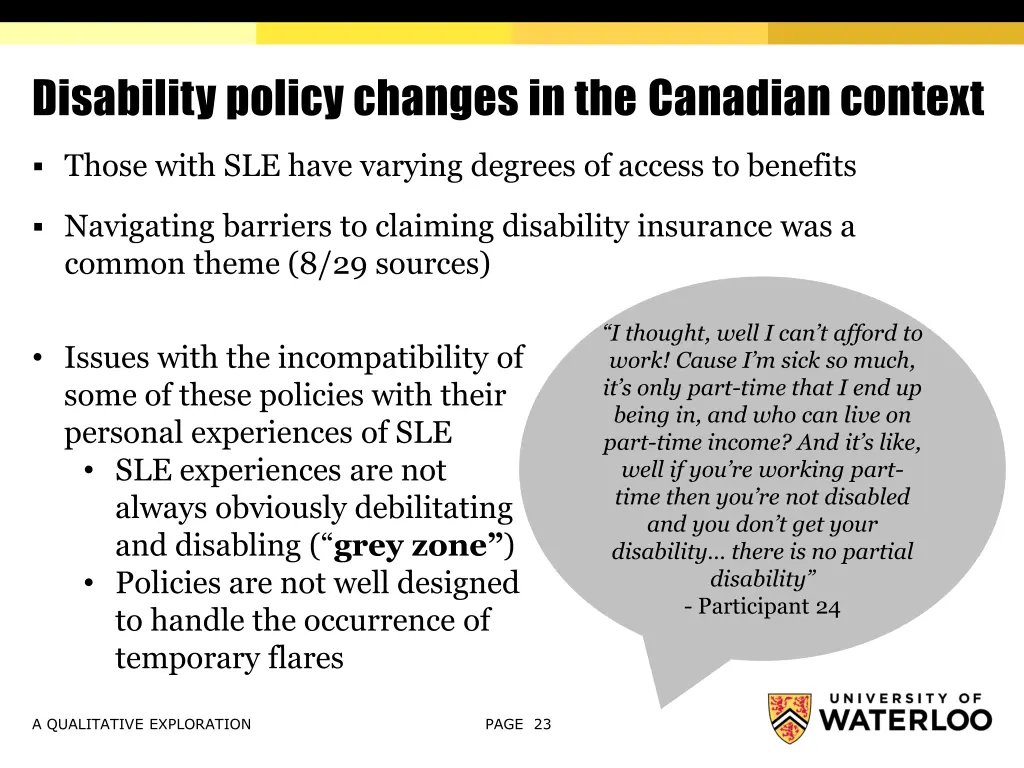 disability policy changes in the canadian context