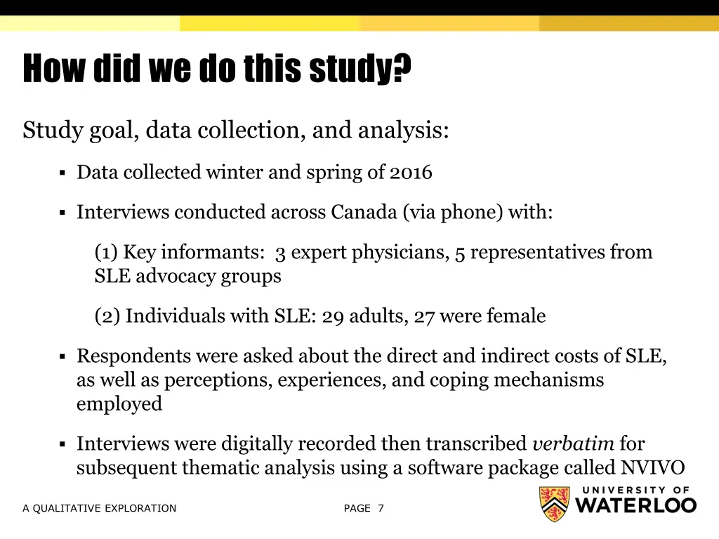 how did we do this study 1