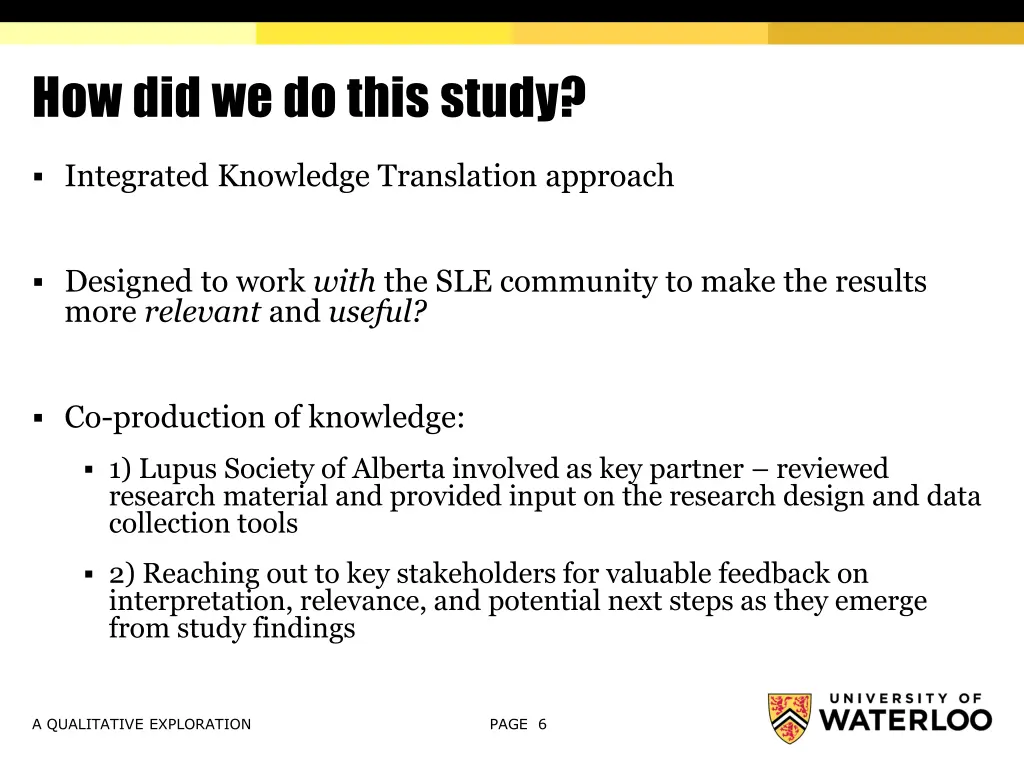how did we do this study