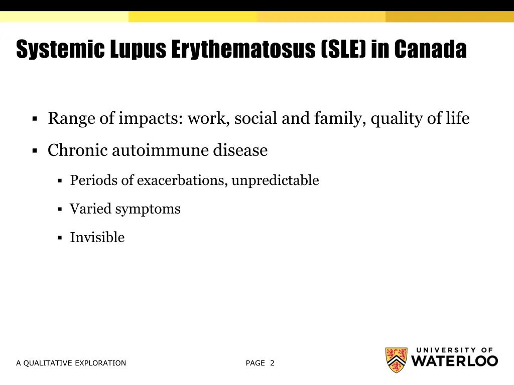systemic lupus erythematosus sle in canada