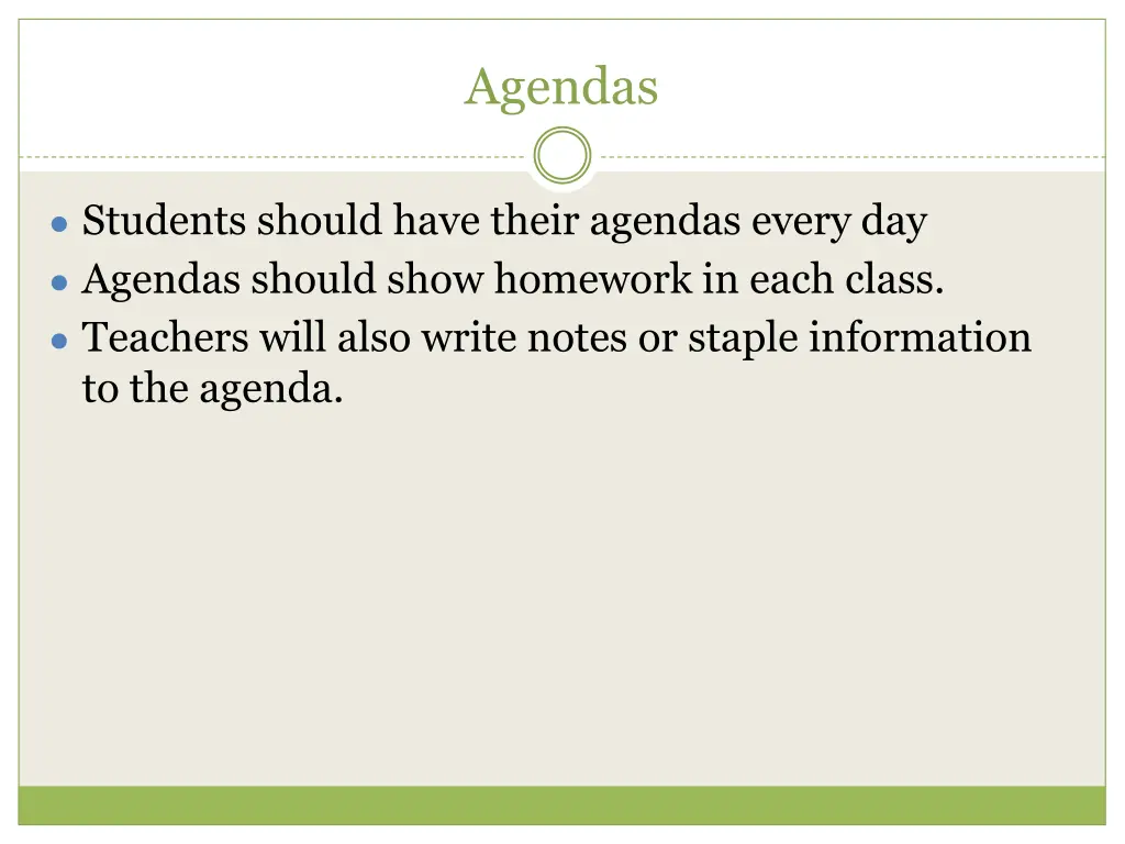 agendas