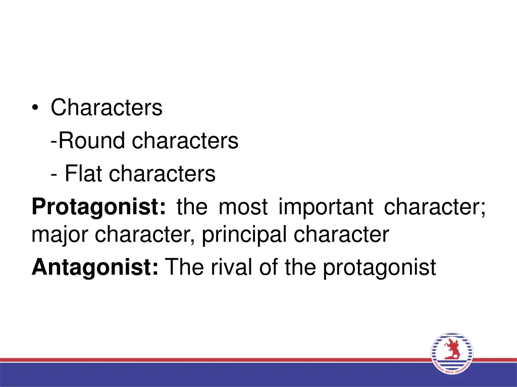 characters round characters flat characters