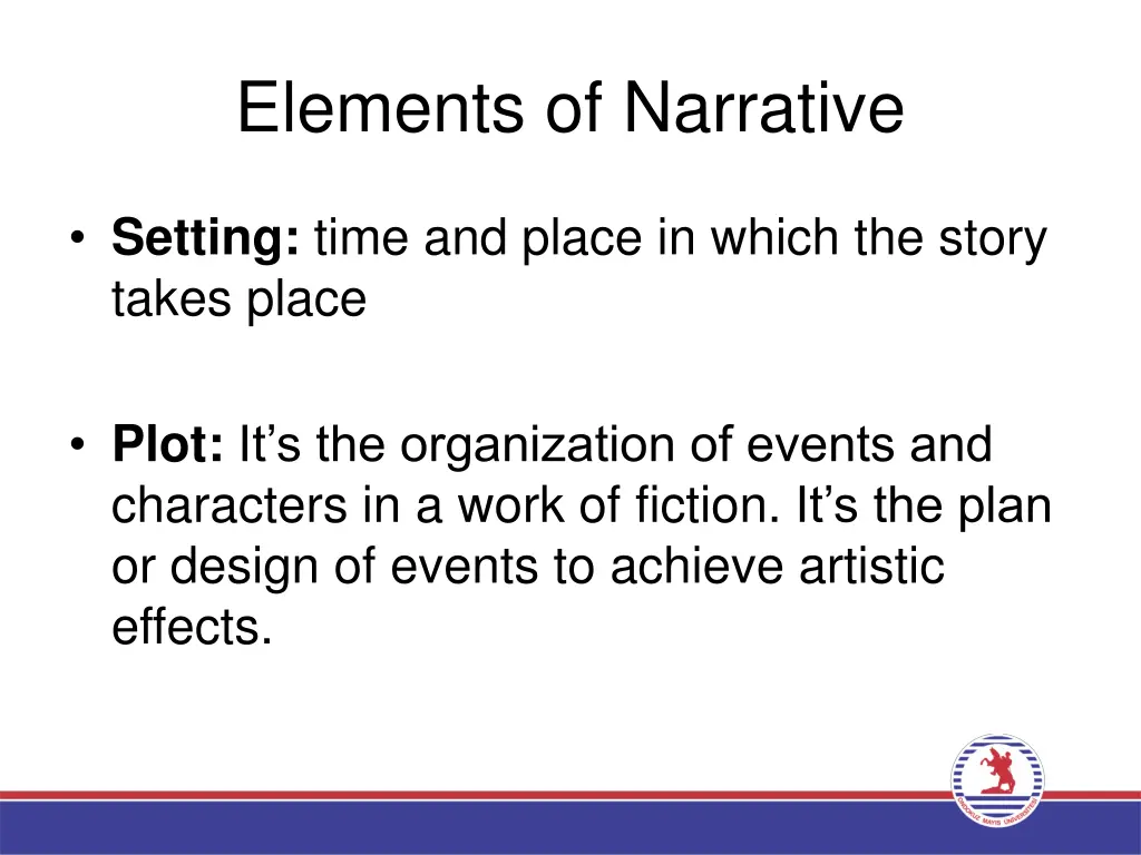 elements of narrative
