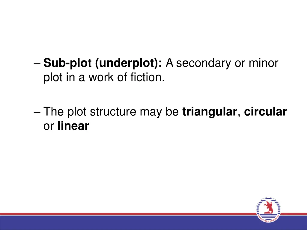sub plot underplot a secondary or minor plot