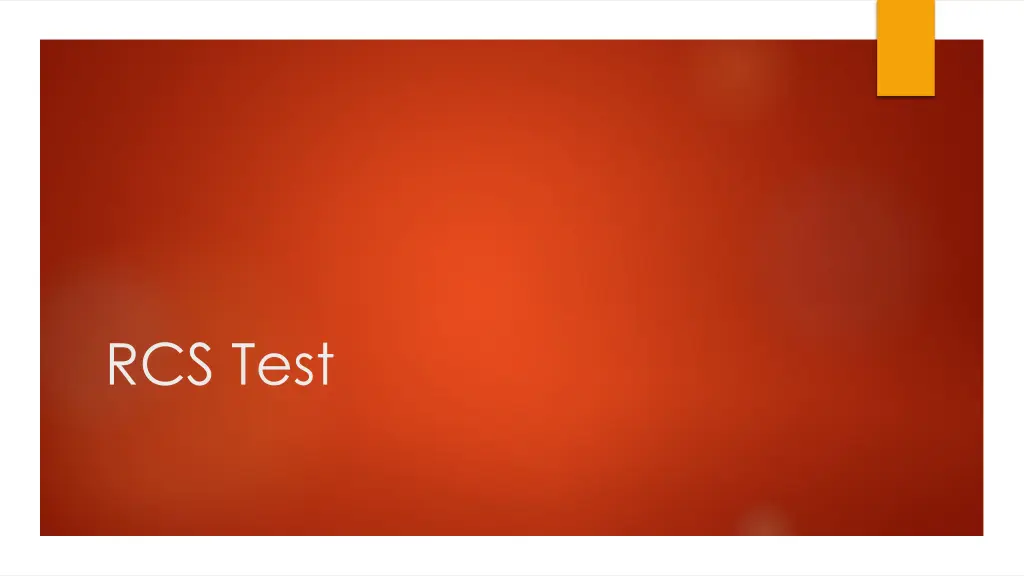 rcs test