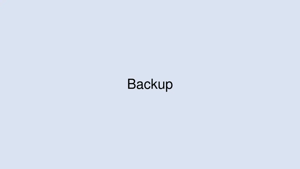 backup