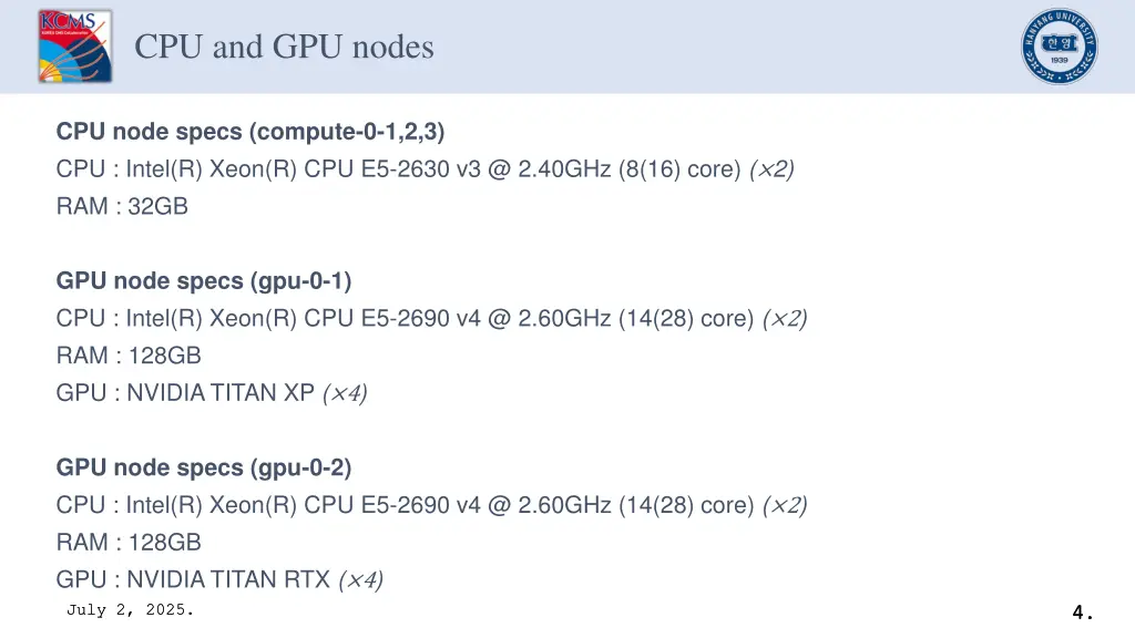 cpu and gpu nodes