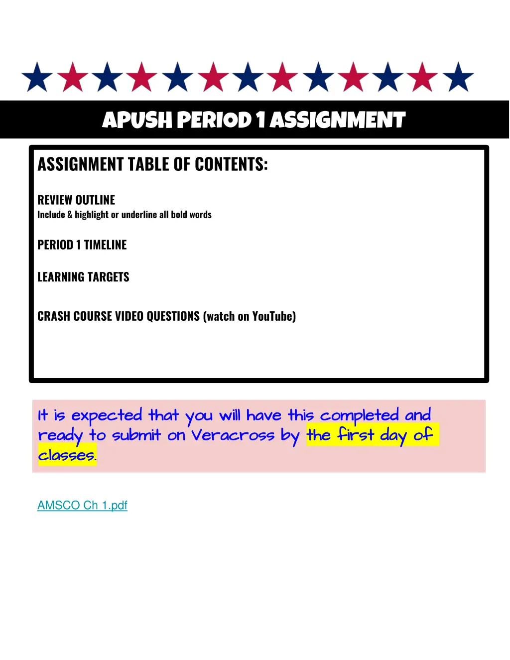 apush period 1 assignment