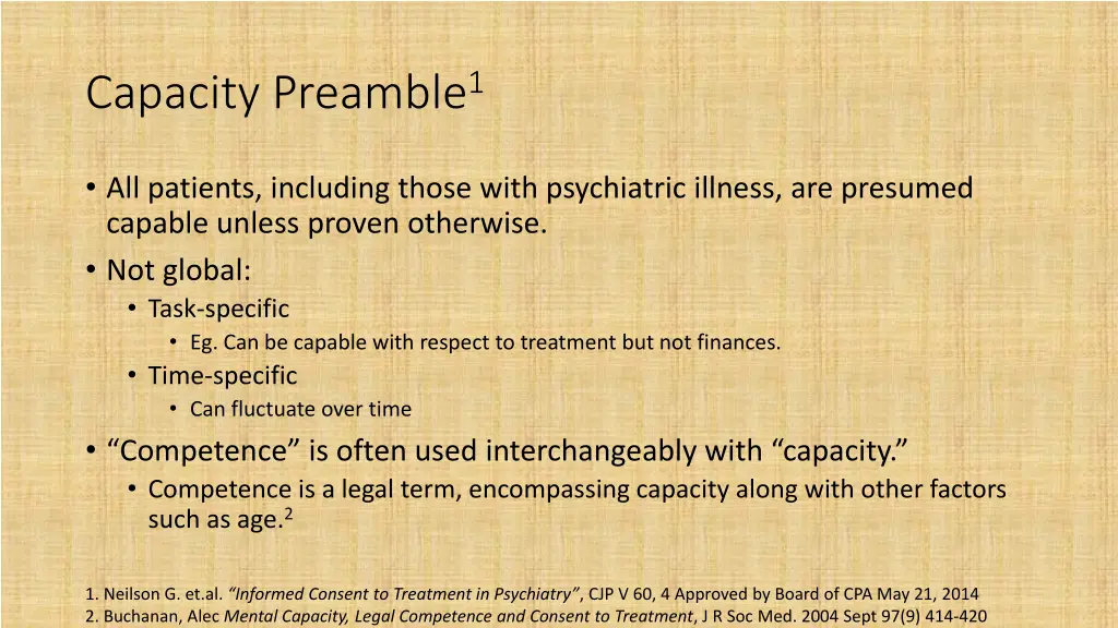 capacity preamble 1